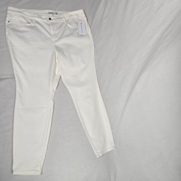 ATHLETA Officecore Mob Wife BOHO Minimalist Skulptek Ultra Skinny Jean Size 24X. - Picture 3 of 16